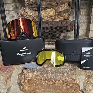 Adam FrostFocus Ski Goggles - Red and Yellow